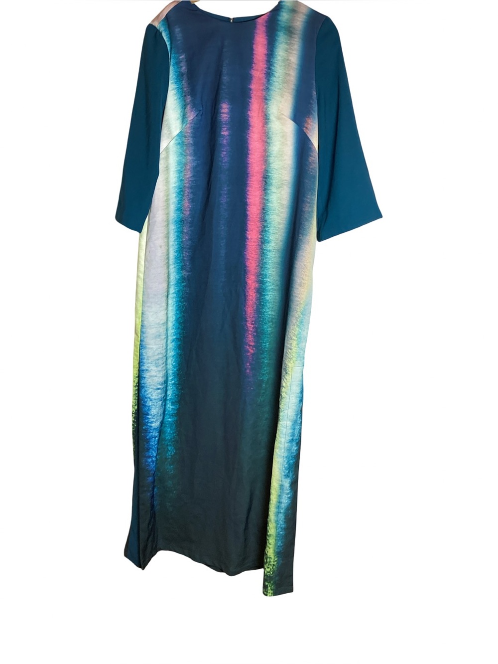 Baruni water color,art to wear,modest ,mature Maxi dress